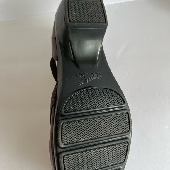 Alegria Silver Black Leather Mary Jane Clog 36Paloma Pewter PAL-621  Size 36 - Picture 3 of 6